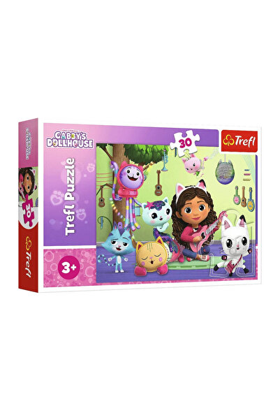 LEAN Puzzle Trefl Casa de păpuși a lui Gabby, 30 de piese,