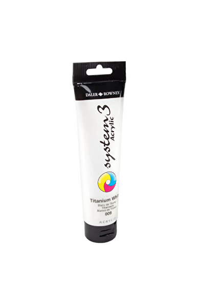 Daler Rowney -Titanium White Acrylic 120ml - System3