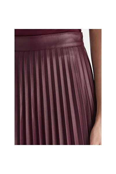 Vero Moda Fustă de damă din imitație de piele 10319036 Mov