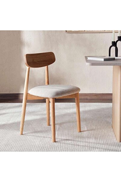 PAN HOME BRAYDEN DINING CHAIR - NATURAL BEIGE