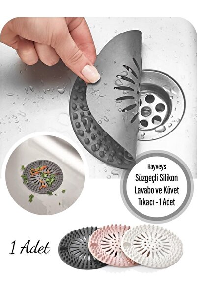buççin online mağaza Süzgeç Slikon Lavabo Mutfak Banyo Küvet Gider Tıkacı Sil...