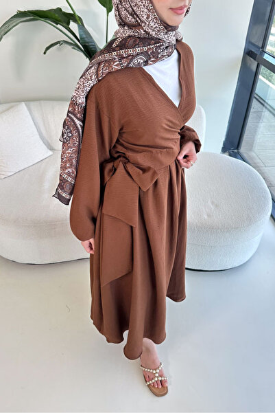Ovn. Tie-Front Skirt Set - Brown