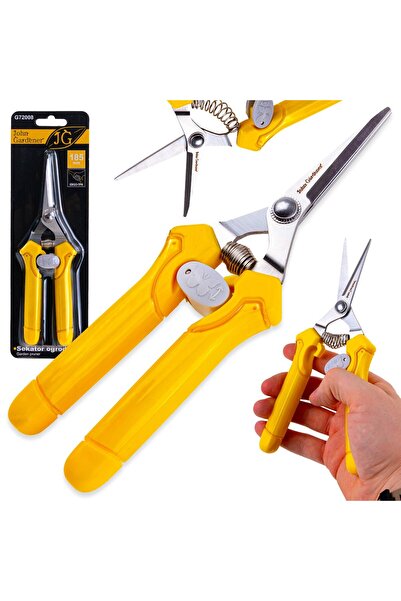 GEKO Foarfecă de grădină cu lamă dreaptă tip bypass, 185 mm, mâner Ergo-TPR, ...