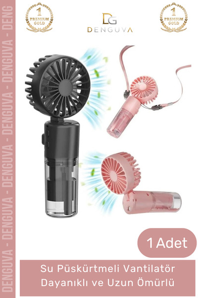 Denguva #ElFanı Taşınabilir 3 Kademeli 1200 mAh Usb Şarjlı Su Hazneli Püskürt...