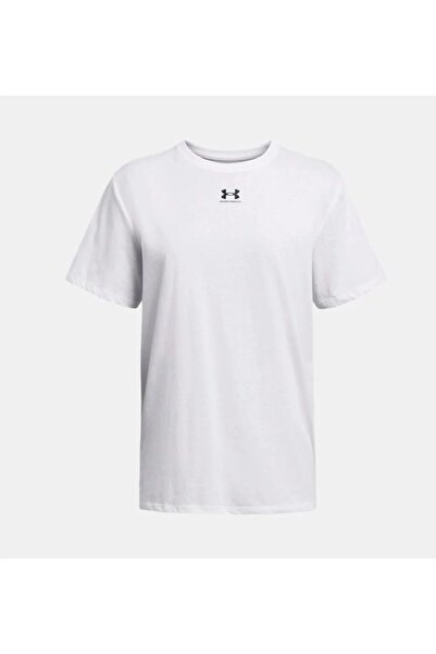 Under Armour White Crew Neck Women's T-Shirt 1387193