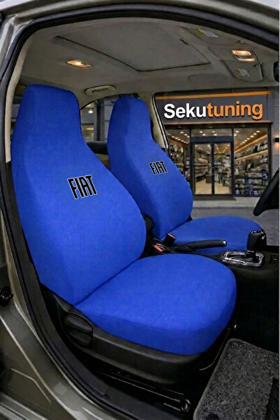 sekutuning Fiat Tipo Mavi (Yeni Siyah Logo) Araç Koltuk Kılıfı Koruyucu Penye...