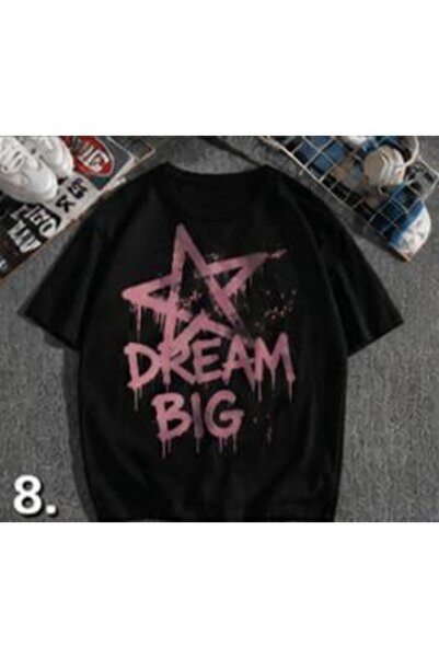 classy moda Unisex πολύχρωμο μπλουζάκι με στάμπα Oversize Streetwear Άνετη εφ...