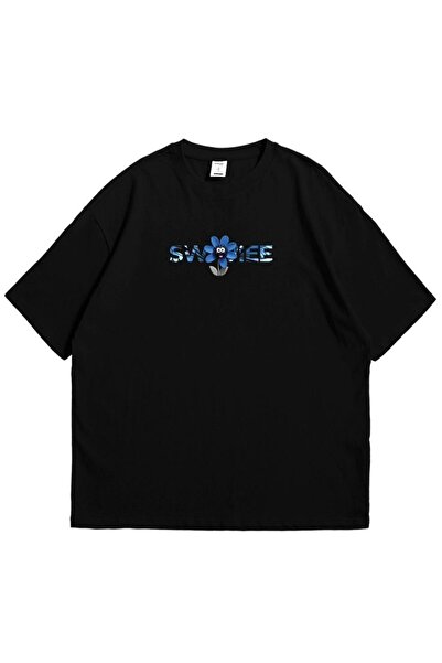 bellanova Unisex πολύχρωμο μπλουζάκι με στάμπα Oversize Streetwear Άνετη εφαρ...