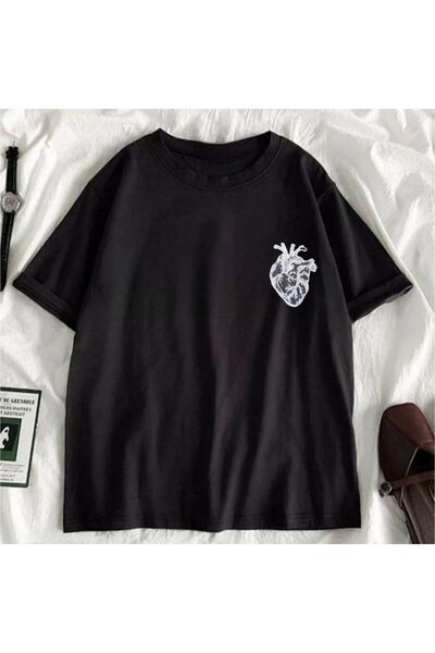 classy moda Unisex πολύχρωμο μπλουζάκι με στάμπα Oversize Streetwear Άνετη εφ...