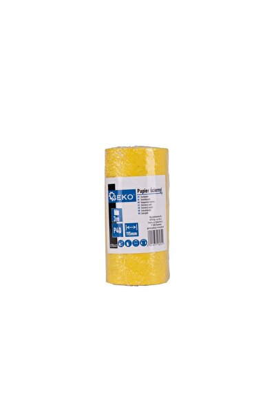 GEKO Rolă de hârtie abrazivă, 115 mm x 3 m, P40, G78441