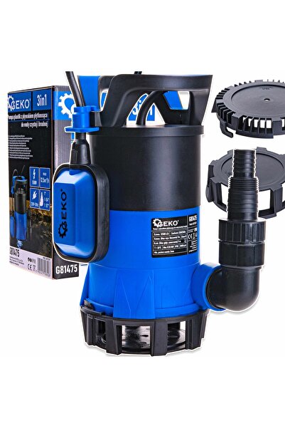 GEKO Pompă submersibilă 3-în-1 cu plutitor, 550 W, 12500 l/h, G81475