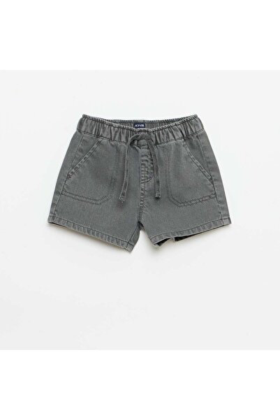 KIABI Plain denim shorts GREY