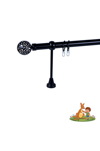 KLEIDECO Galerie simpla perdea BRAZILIA, Metal, Diametru 25 mm, Capete FORTAL...