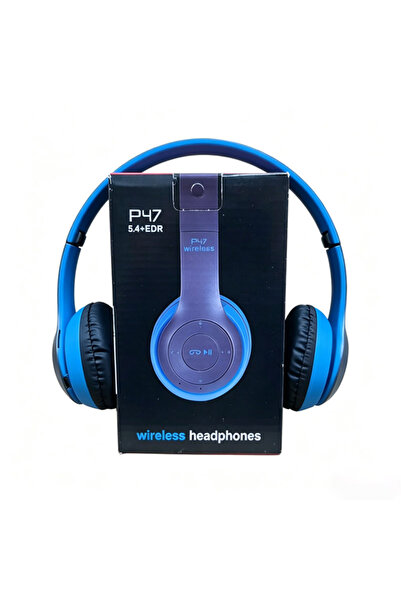 Choice VIKEFON Blue Stereo P47 Headset 5.0 Bluetooth Headset Folding Series W...