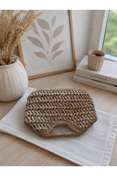 ARTTMACRAME Women's Hand-Knitted Bag – Stylish, Lightweight, Handmade Bag Sui...