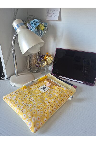 Calliopia Desenli 2 Gözlü Kitap / Tablet Çantası Pötikareli / Renkli/ Çiçekli...