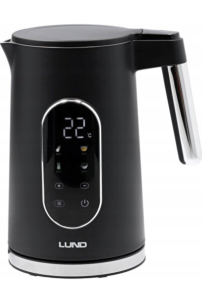 NO BRAND Fierbător electric Lund 68228 2200 W 1,7 L Negru
