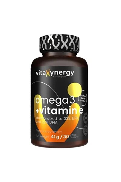 VITAXYNERGY Omega-3 + Vitamina E forte, 30 capsule moi,