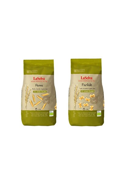 La Selva Pachet paste bio LaSelva – Penne bio din grâu dur 500g + Farfalle bi...