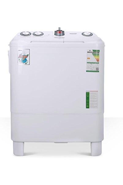 Generic 7KG Twin Tub Semi-Automatic Washing Machine - Compact Counter-Top Des...