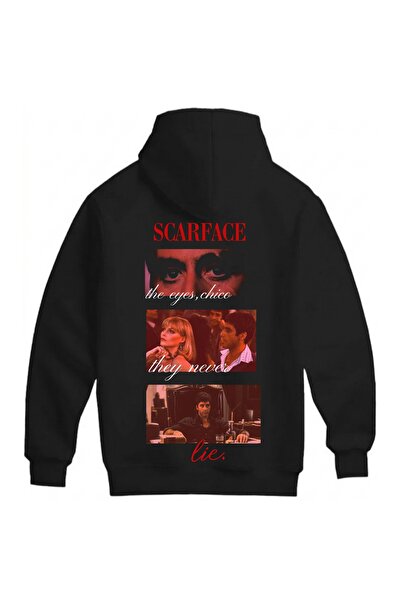 SVART WEAR سويت شيرت سكارفيس للجنسين كبير الحجم مصنوع من القطن بنسبة 100%