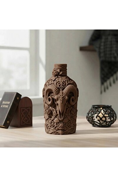 OEM Recipient Decorativ Detaliat cu Craniu de Berbec Imprimat 3D