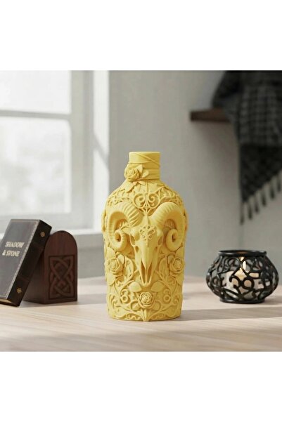 OEM Recipient Decorativ Detaliat cu Craniu de Berbec Imprimat 3D