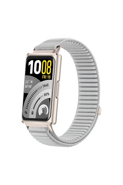 Dexmon Huawei Band 11 / Band 11 Pro Uyumlu Hasır Örgü İnce Kumaş Cırtlı Kordo...