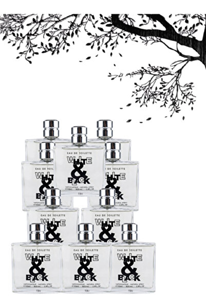 trı 10 قطع عطر أبيض وأسود 100 مل