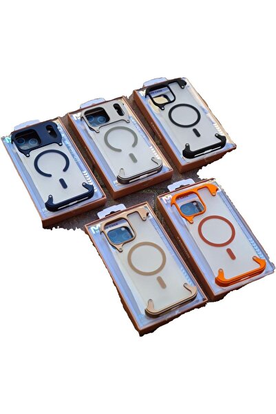 PWR Phone Case compatible with Transparent with Colorful Metal Bumper, Shockp...