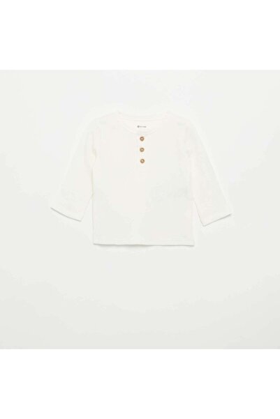KIABI Henley T-shirt WHITE