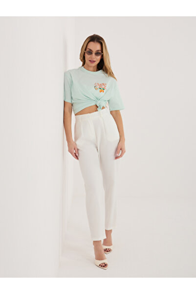 Sublevel Tricou Dama, Sublevel, Bumbac, Maneca scurta, Menta, model D12022AJ0...