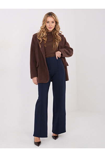 rue parıs Women's Pants, RUE PARIS, Viscose, Navy Blue, model IT-SP-FL9792.12