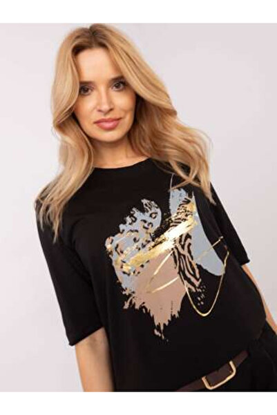 CALİMERA Bluza Dama, Calimera, Bumbac, Maneca 3/4, Negru, model CLM-BZ-0119.36