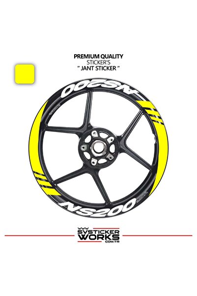 ARONA Bajaj pulsar ns200 wide rim cover sticker decal model 16-piece set - hi...