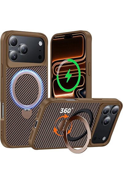 PWR Designed for iPhone 17 Pro Max Case 6.9'' with 360° Magnetic Stand Ring, ...
