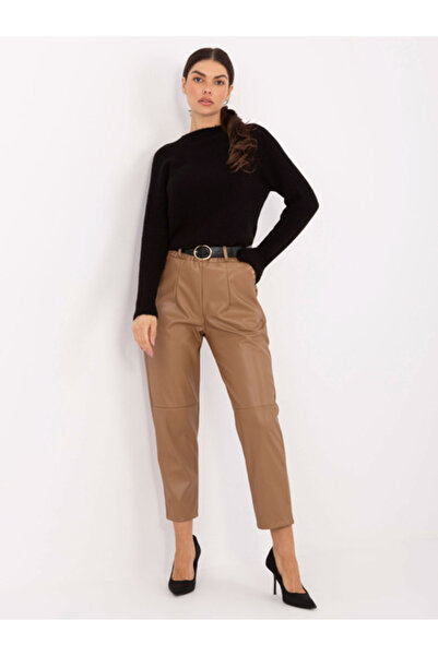 rue parıs Women's trousers, RUE PARIS, Polyester, Camel, model IT-SP-FL8576.06P