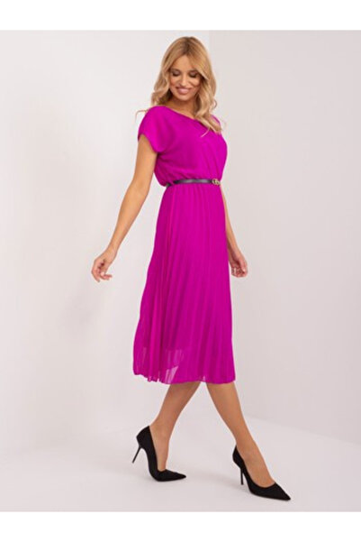 rue parıs Rochie Dama, RUE PARIS, Poliester, Rochie evazata, Mov, model DHJ-S...