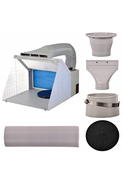 TC Technic Cabină de vopsit profesională + Ventilator + Reglaj pentru aerograf
