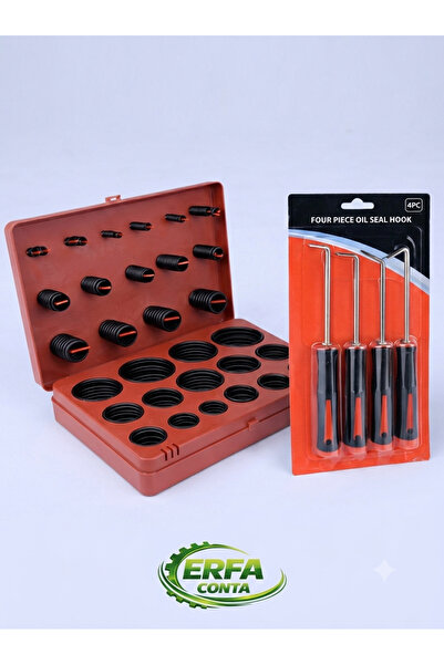 ERFA CONTA NBR Oring Seti 382 Parça 30 Ölçü Box-G Inch ve Oring ve Keçe Çıkar...