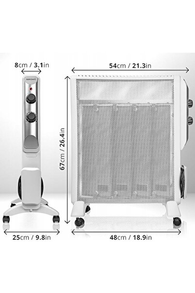 Duronic Aerotermă electrică portabilă cu termostat HV220 2000 W
