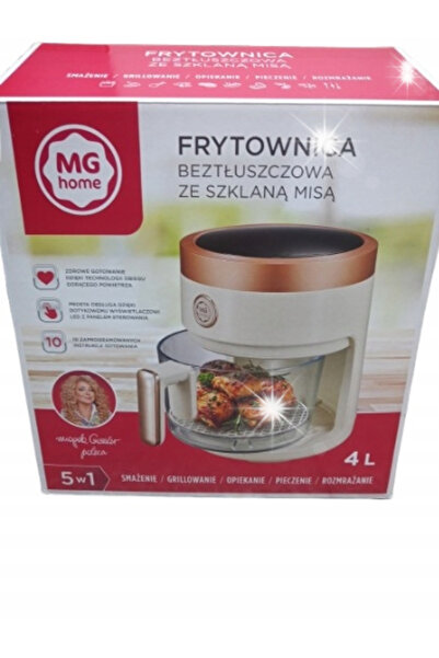 MG Friteuză fără ulei AF24012C vas de sticlă MGHOME 1400 W 4 l