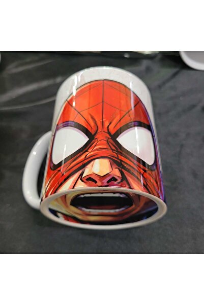 Pixxa Spider Man Peter Parker Mug with Mouth Pattern on the Base