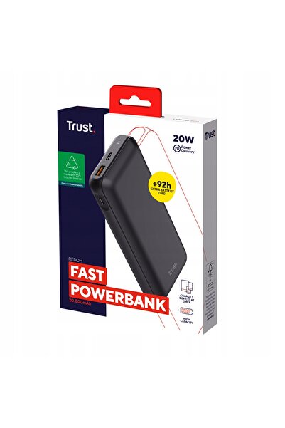 Trust POWERBANK 20000 mAh 2xUSB-C PD 18W USB QC 3.0 CU CABLU