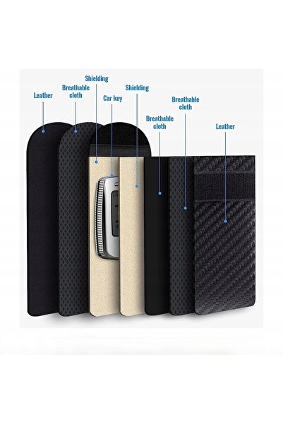 NO BRAND 2X Husă Faraday pentru Cheia Auto - Blocare Semnal RFID Antifurt