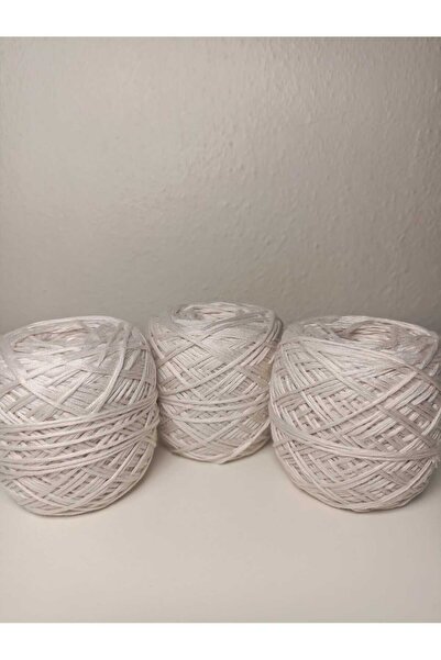 kartopya Açık Bej Renkli Koton Örgü İpi 300gr(3x100 Gr)