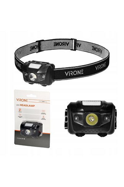 Virone Lanterna frontală LED 3W + 2 diode roșii