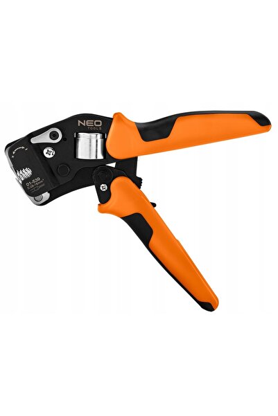 NEO Tools Clește de sertizat terminale tubulare CRV 230mm, cu reglare automat...