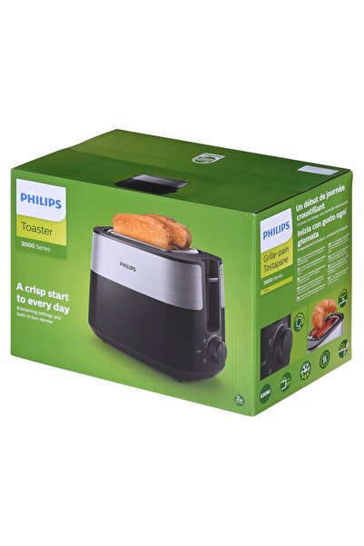 Philips Toster Daily Collection HD2516/90 cu 2 patine 830W Ruszt