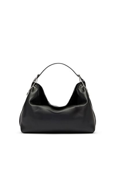 Diesel SİYAH KADIN D-LINE HOBO S SHOULDER BAG EL ÇANTASI
